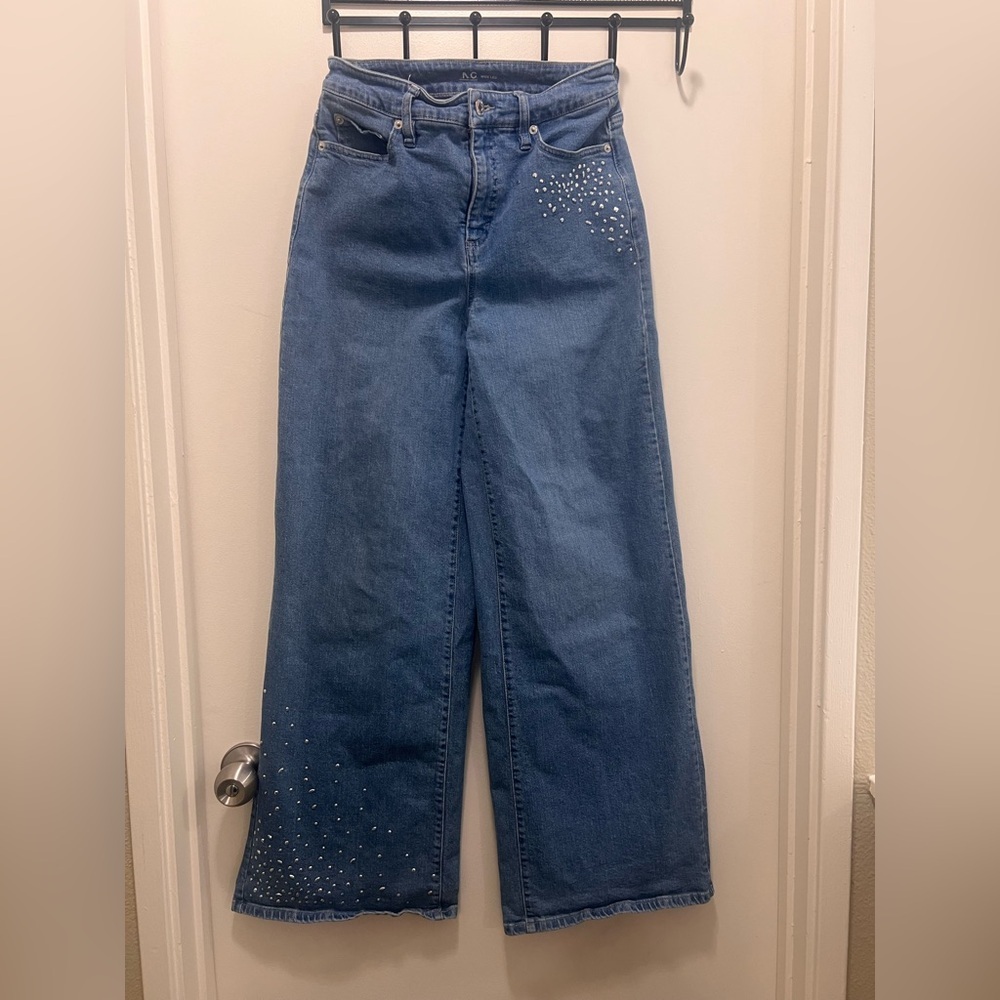 I.N.C International Concepts : Wide-Leg Rhinestone Denim Jeans | Women
